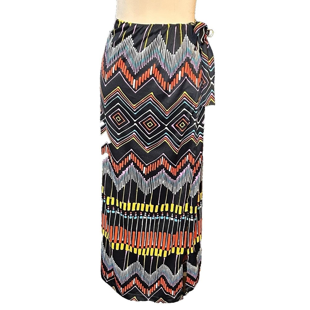 True Vintage Bobby Brooks  Psychedelic Maxi Skirt or Beach Cover Up